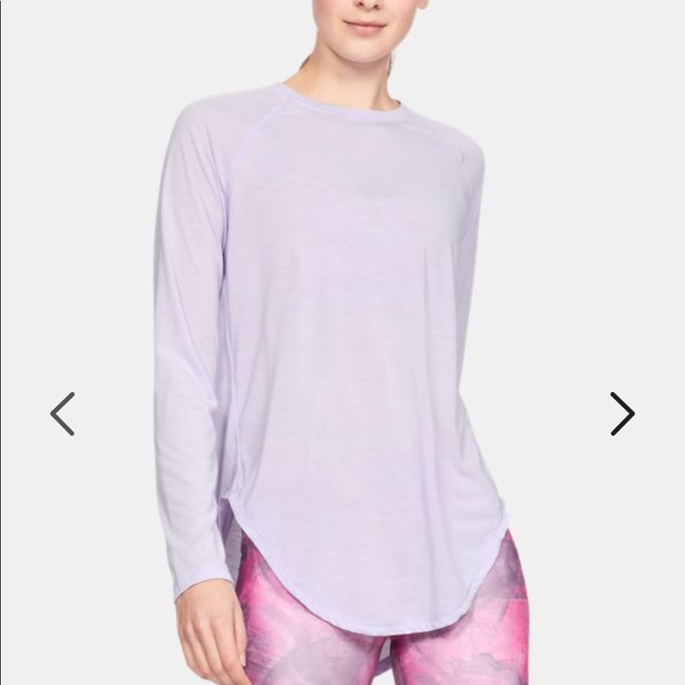 Under armour WHITE open back long sleeve